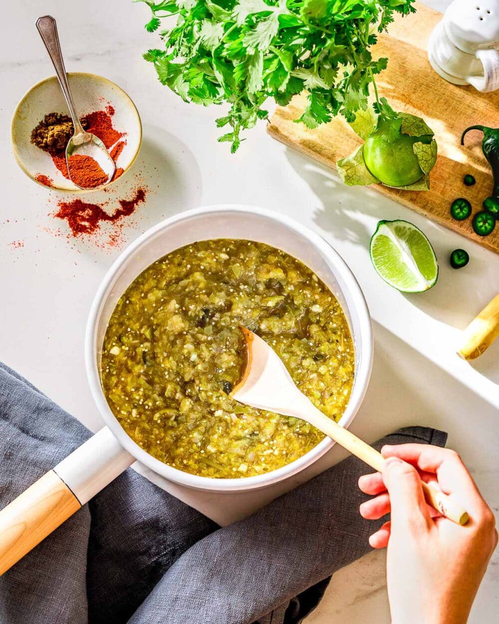 Canning Salsa Verde, Made With Tomatillos • Heartbeet Kitchen