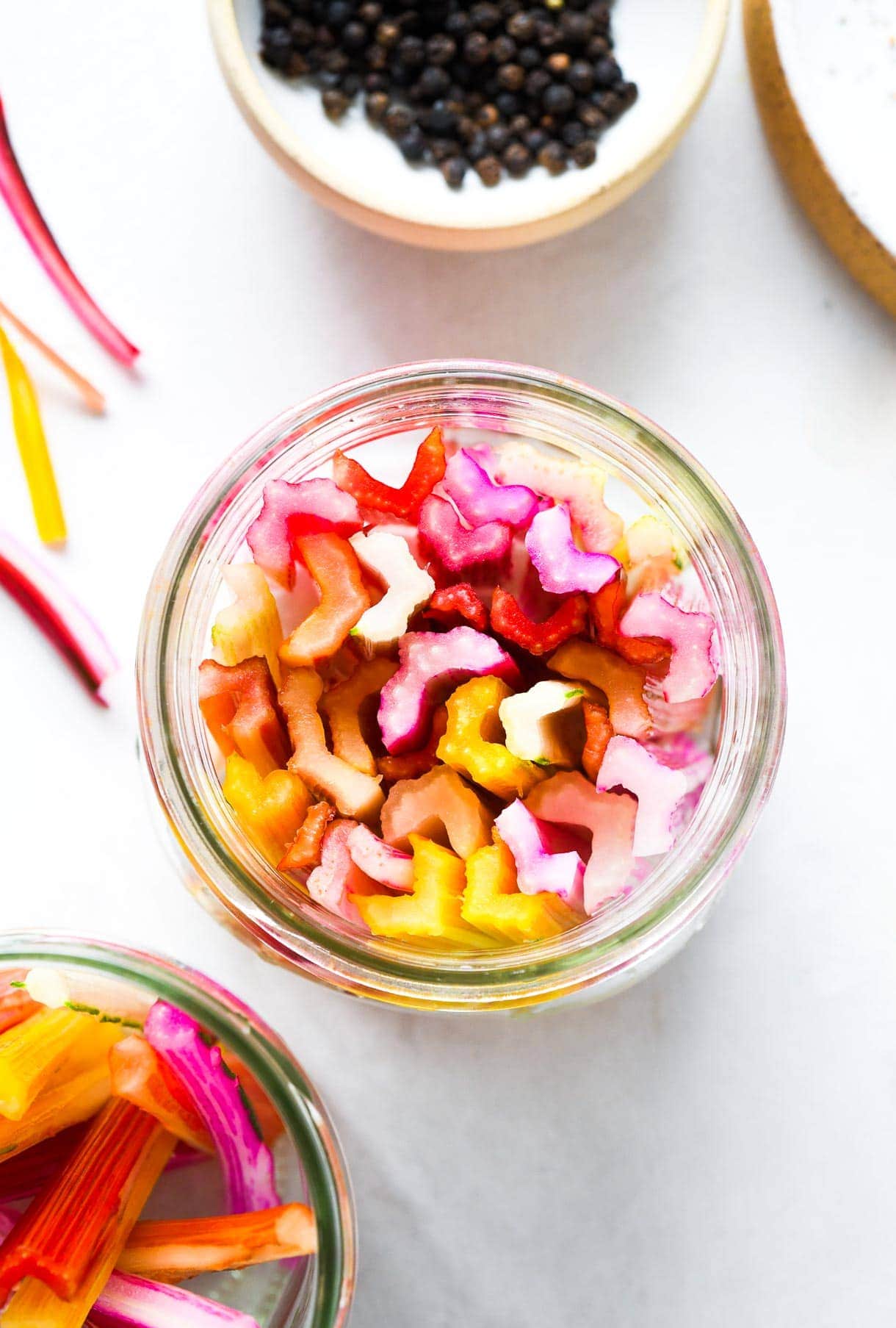 Spicy Pickled Swiss Chard Stems • Heartbeet Kitchen