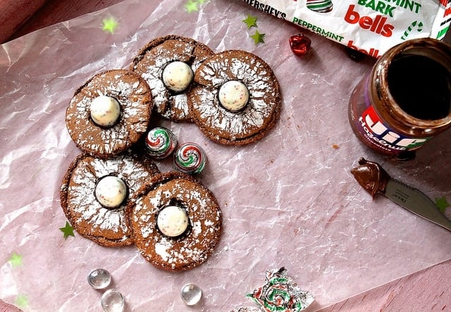 Flourless Chocolate Peppermint Cookies HeartBeet Kitchen