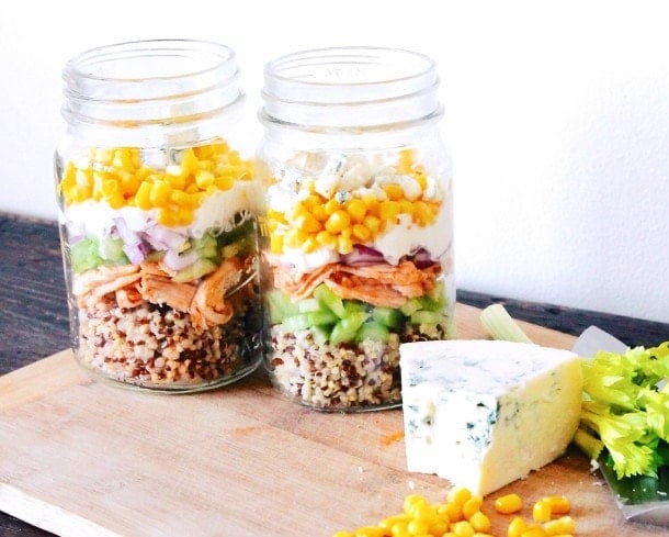 Buffalo Chicken Salad Jars