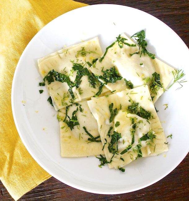 Gluten-Free Ravioli with Meat & Ricotta in a Lemon Dill ...