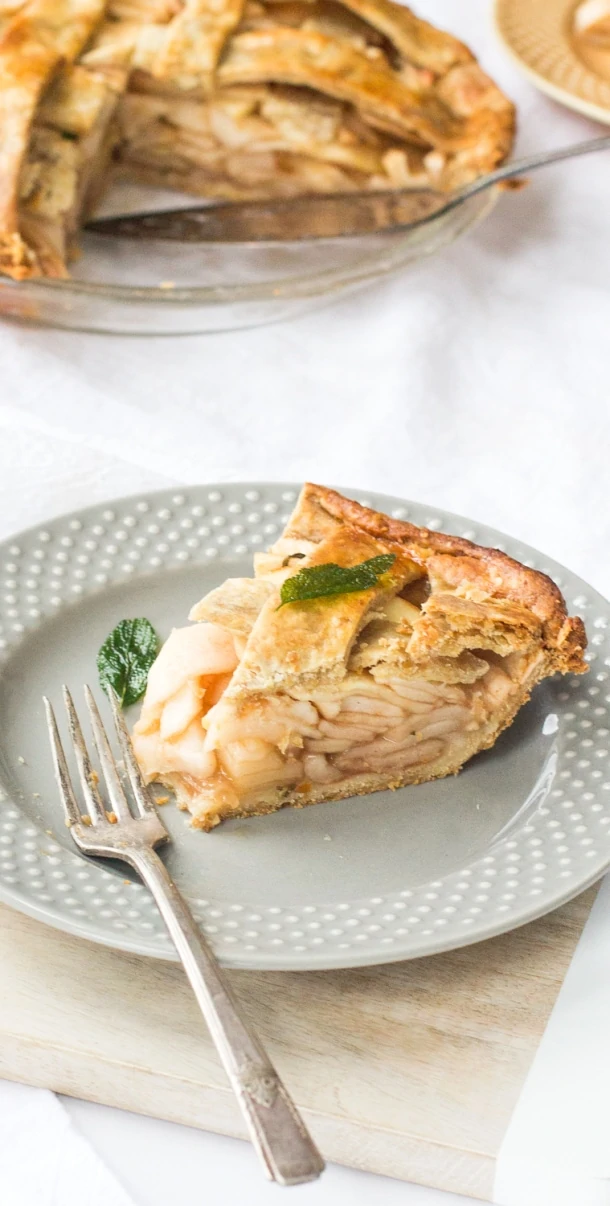 Gluten Free Apple Pie with crispy sage | Heartbeet Kitchen