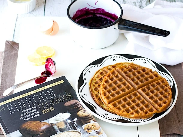 Simple Gluten-Free Waffles | adapted from the Einkorn Cookbook