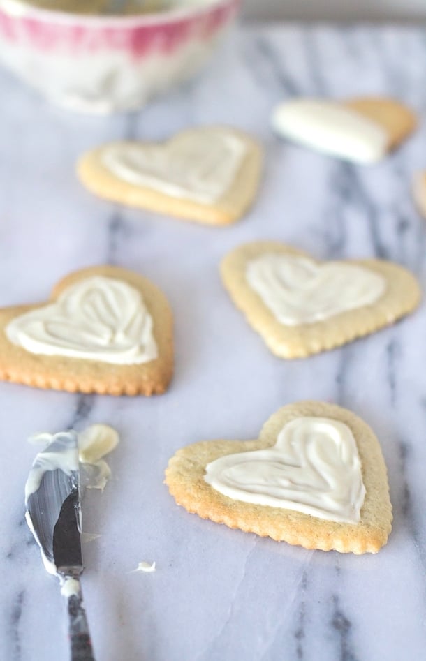 Gluten-Free Cut-Out Sugar Cookies | with simple white chocolate glaze