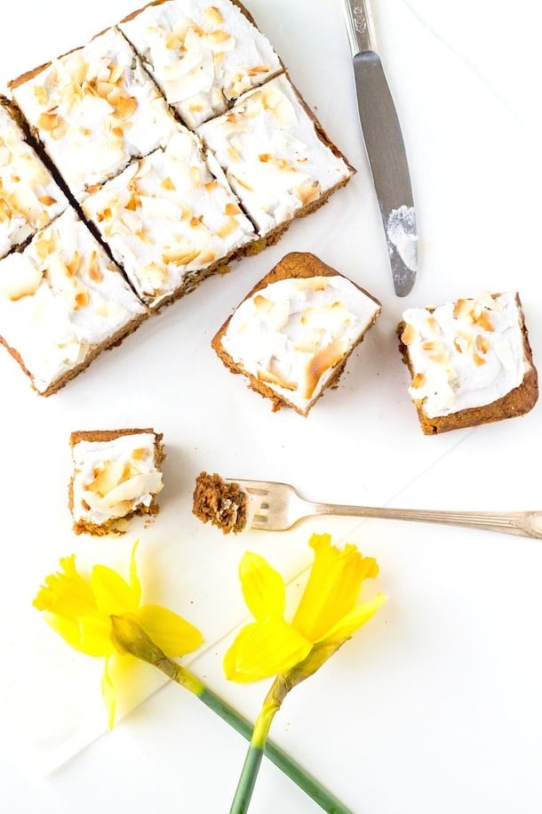 AIP/Paleo Carrot Cake with Whipped Coconut Frosting