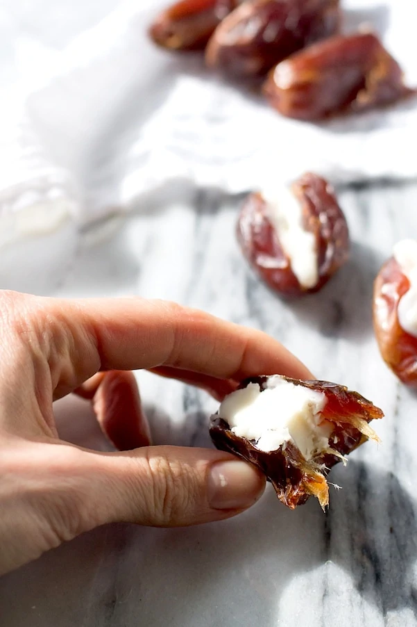 Coconut Butter Stuffed Dates - best 2 ingredient Paleo/AIP treat ever