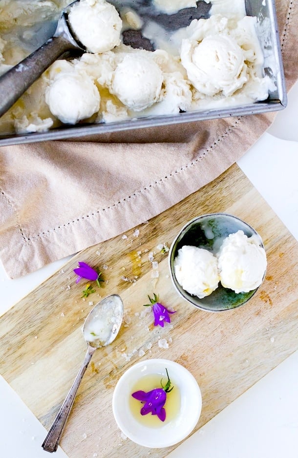 Salty Honey Coconut Milk Ice Cream {via heartbeet kitchen blog}