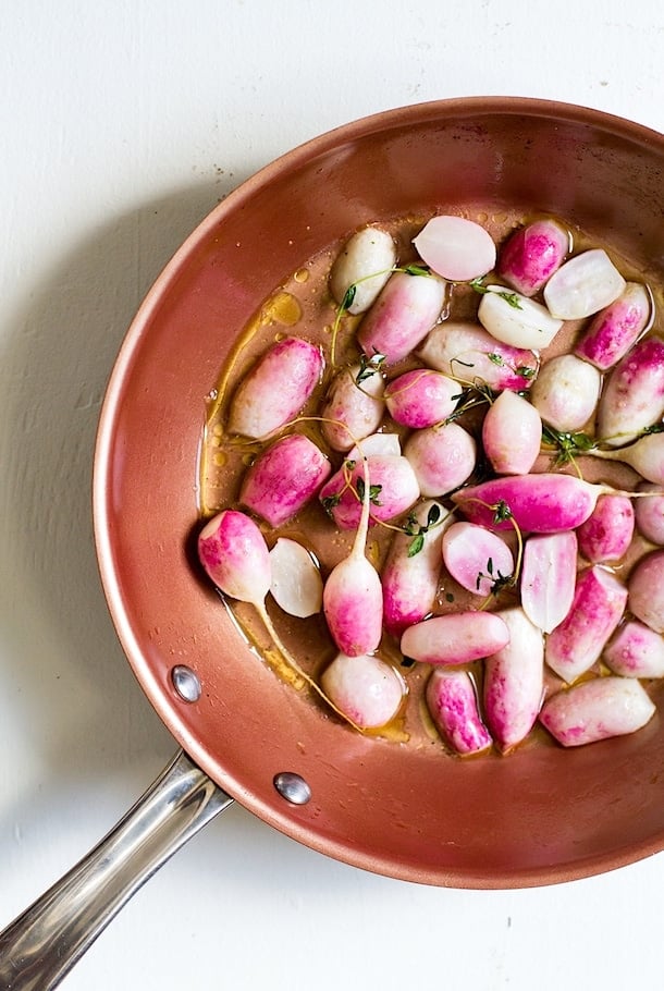 Ghee Braised Radishes & Thyme {paleo}