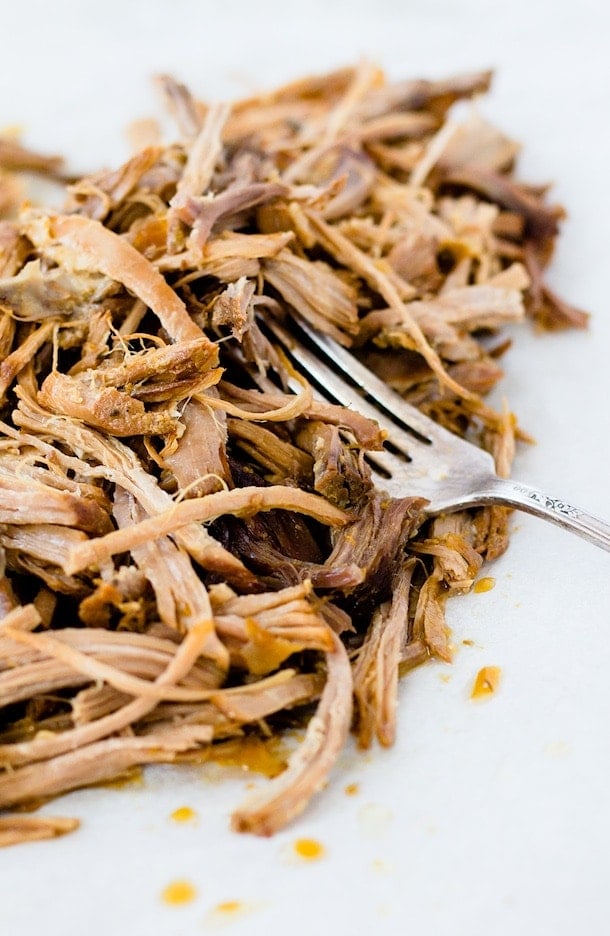 Juicy, Citrus Shredded Pork, slow-cooker option {paleo, gluten-free}