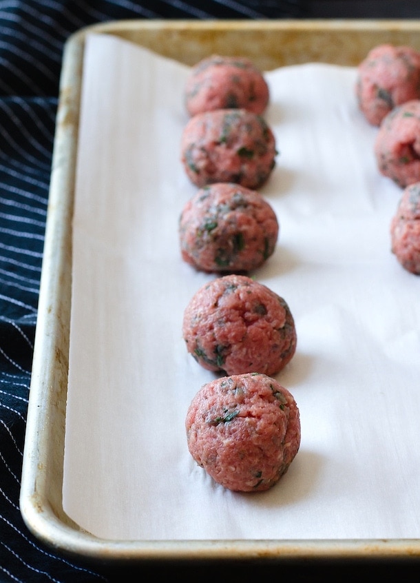 Cumin Spiced Meatballs + tips on how to make meatballs that stay round
