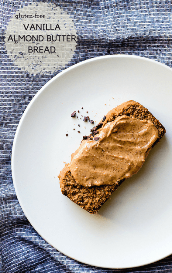 Easy GlutenFree Almond Butter Bread with Cacao Nibs