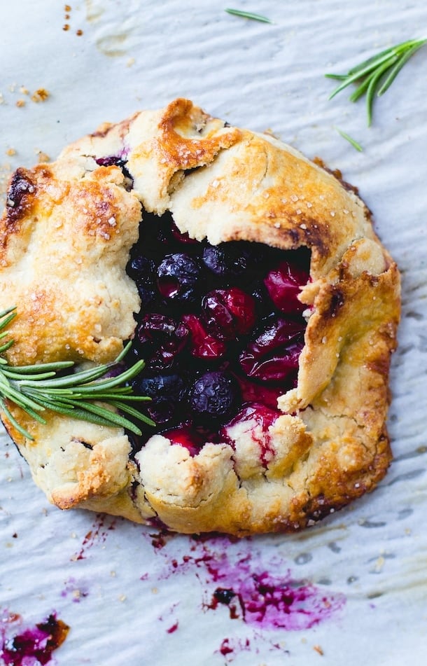 Cran-Blueberry Mini Galettes {gluten-free}