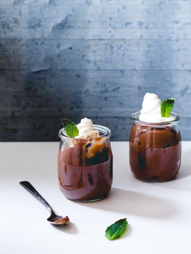 Mint Chocolate Pots de Creme (heartbeet kitchen blog)