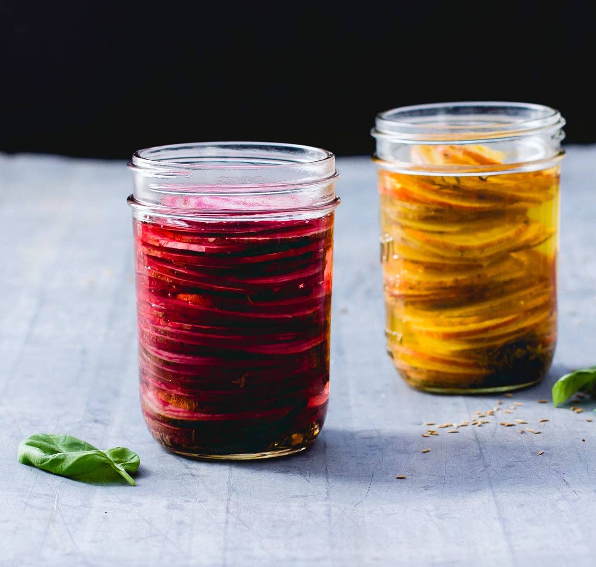 Fermented Beets with Basil & Cumin {recipe}