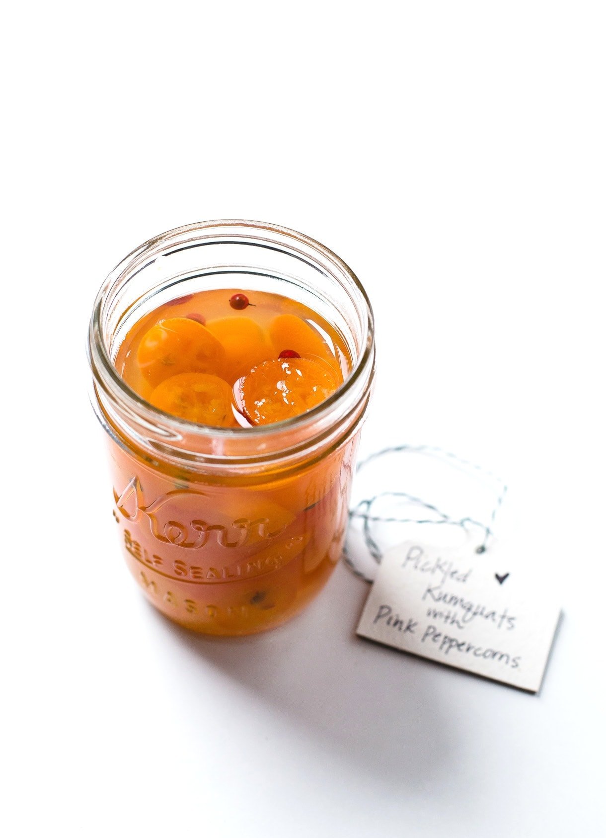 Pickled Kumquats with Pink Peppercorns {recipe}