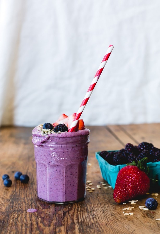 Honey Triple Berry & Soaked Oats Smoothie