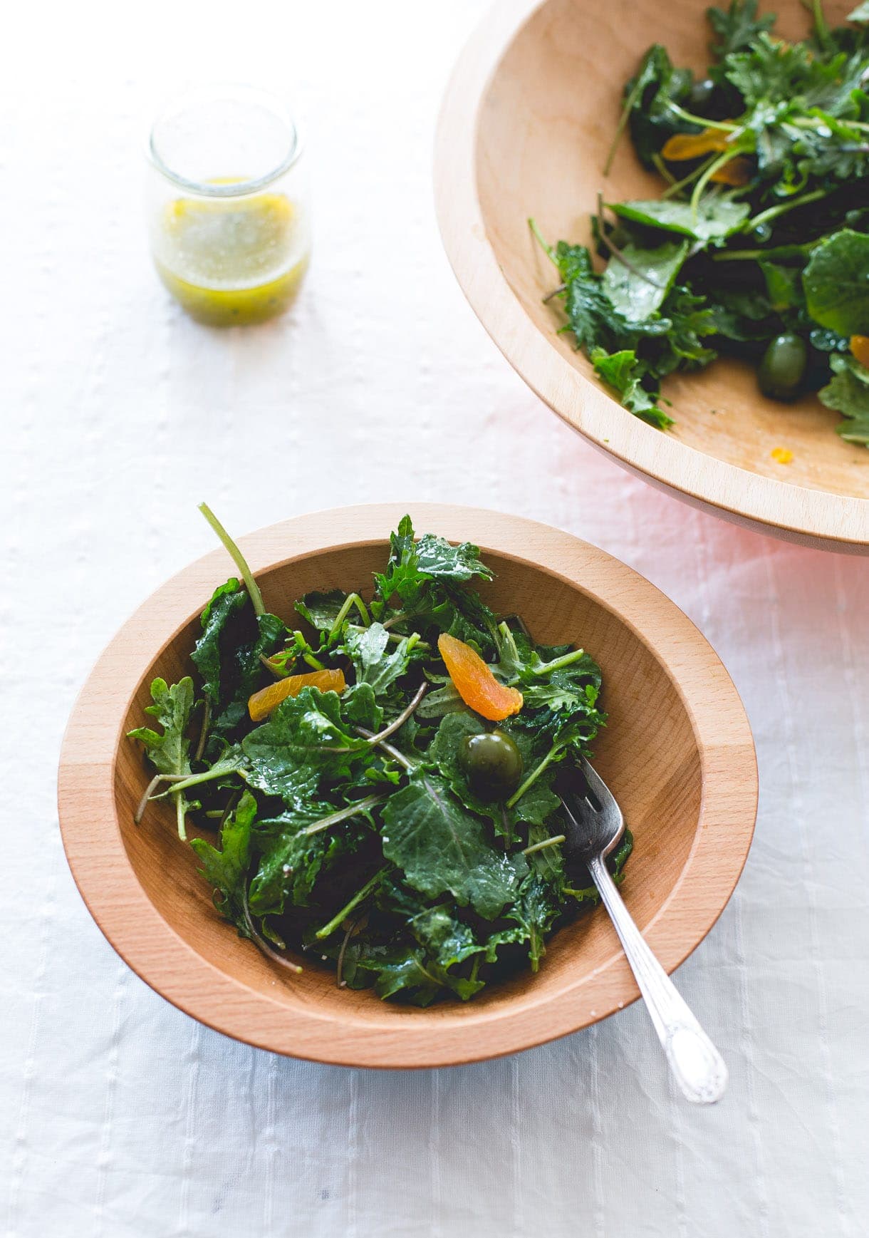 Amazing Baby Kale Salad with Shallot Vinaigrette 