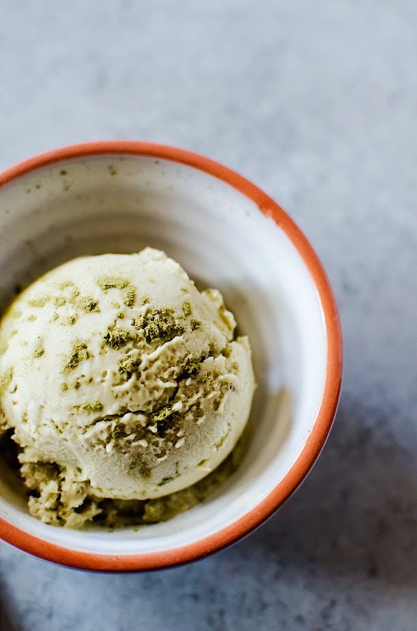 Coconut Matcha Ice Cream {blog: a cookie named desire}