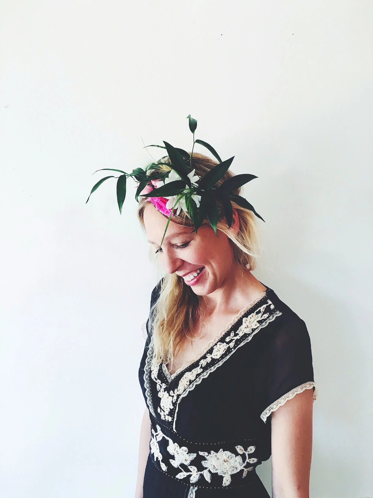 Flower Crown, Vintage Bohemian Dress