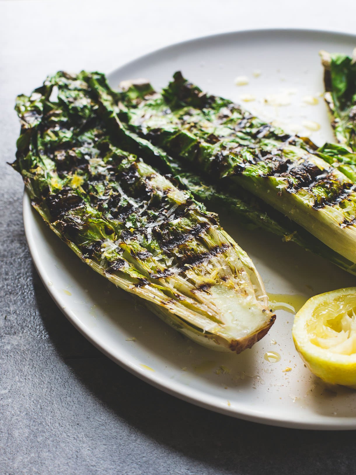 How to Grill Lettuce {video} + Simple Italian Grilled Romaine Salad Recipe