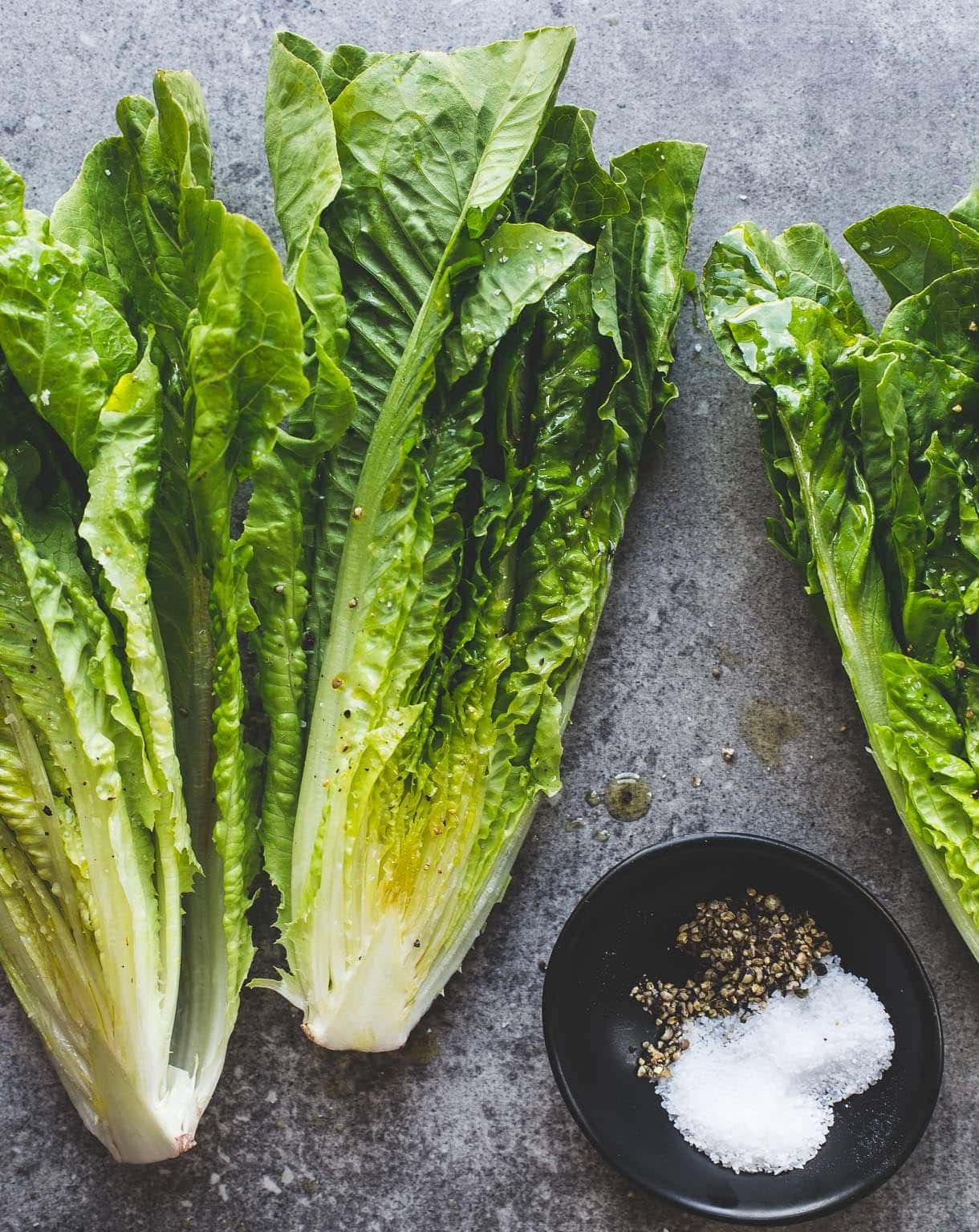 Olive Oil Grilled Romaine Lettuce {heartbeet kitchen blog}