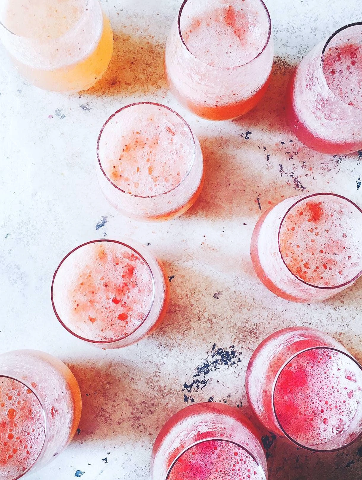 Strawberry French 75 Cocktail