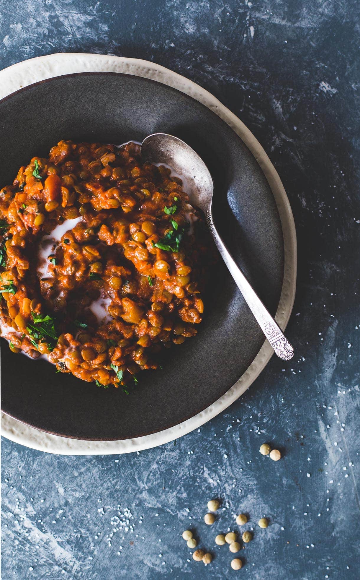 Smoky Tomato Lentils in Coconut Milk {VEGAN}