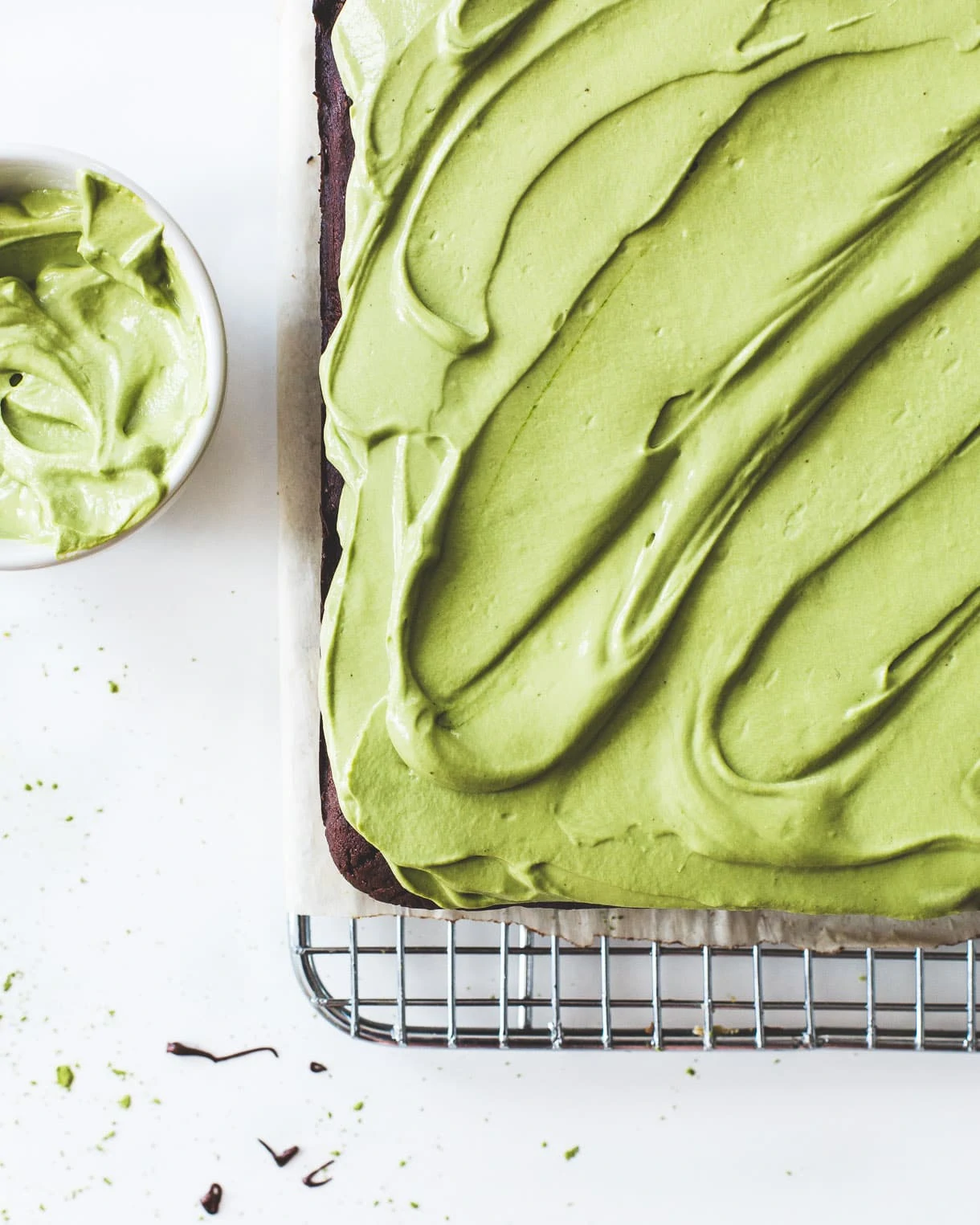 Homemade Gluten Free Brownie Recipe with Matcha Frosting