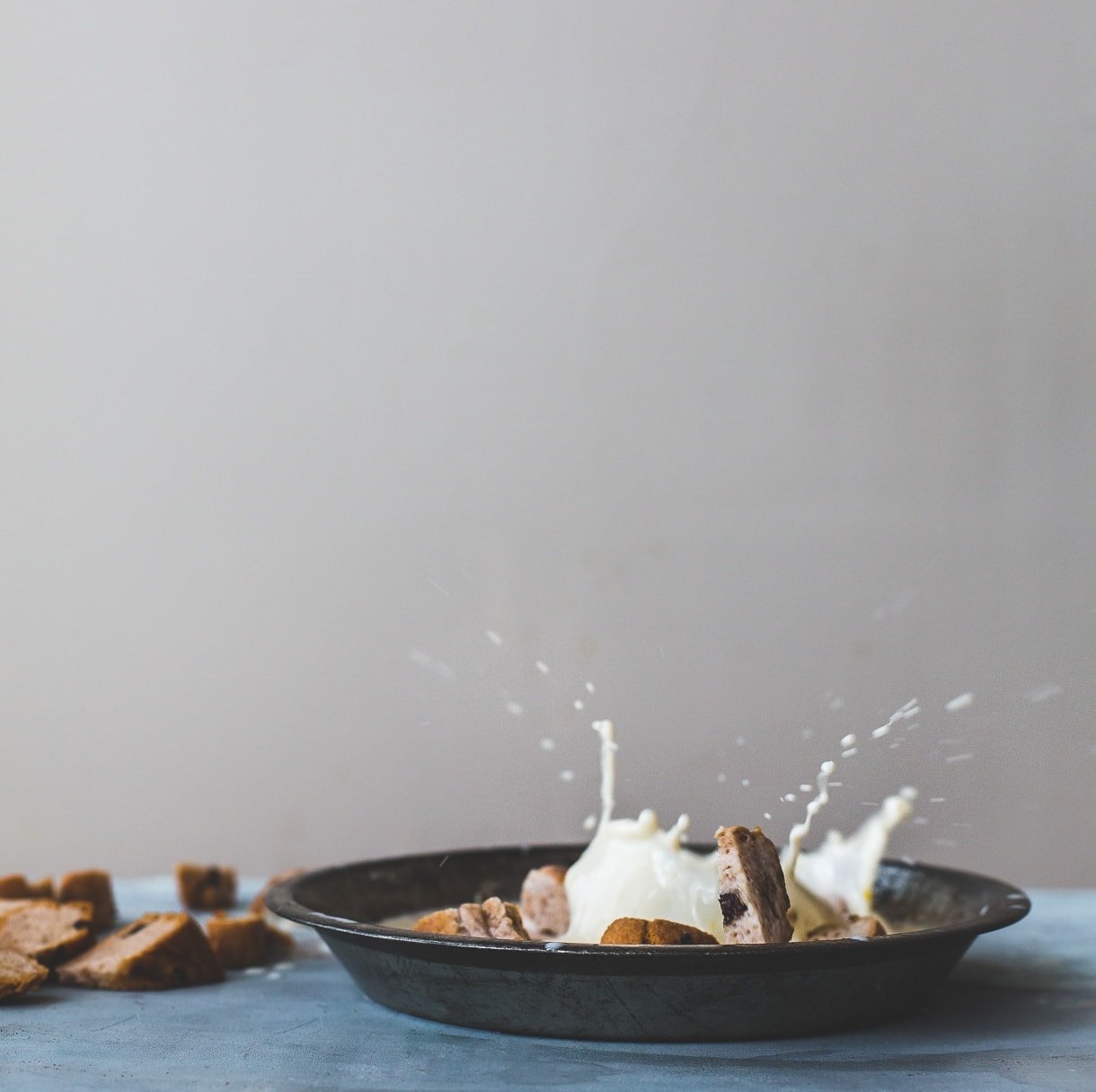 Cinnamon Raisin Bagel French Toast with Creme Fraiche - tastes like a cinnamon roll