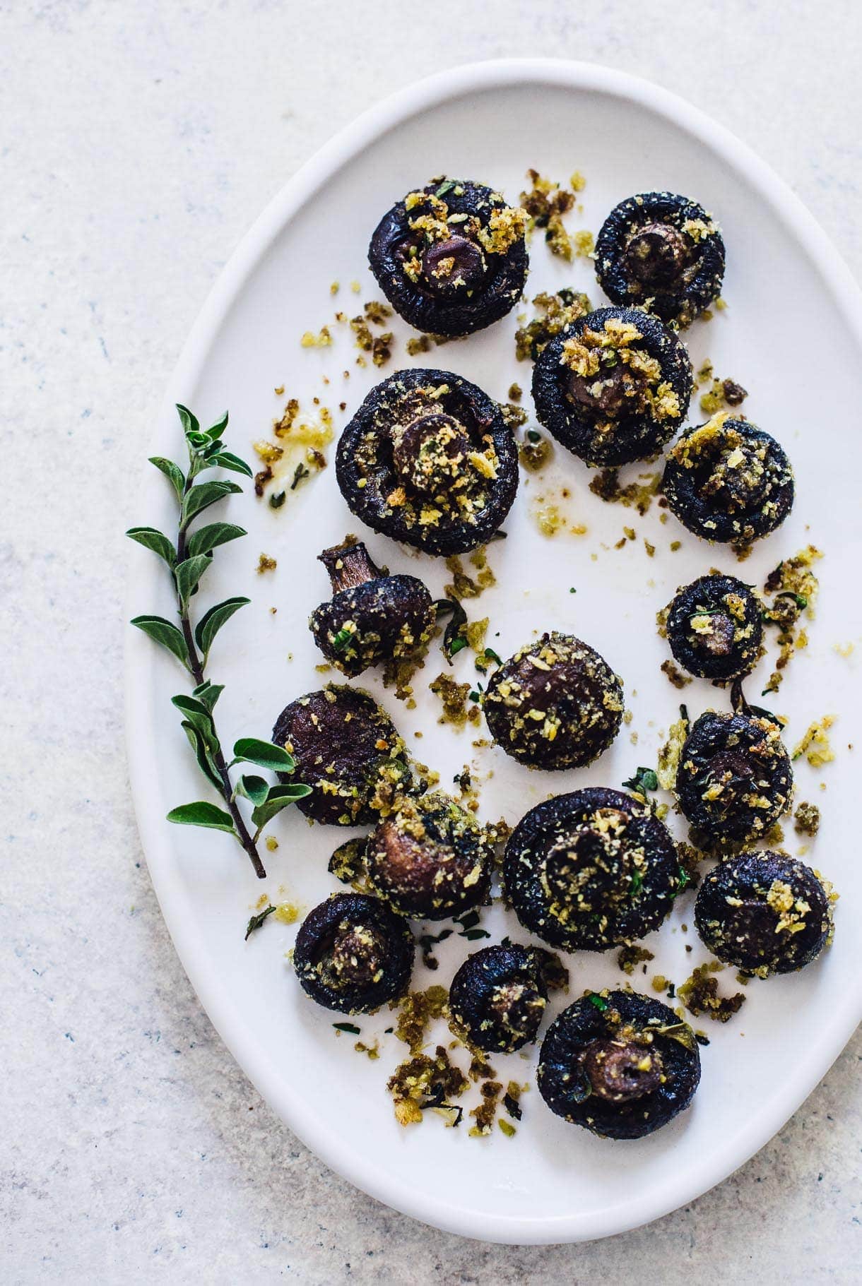 Butter Roasted Mushrooms with Crispy Crumbs