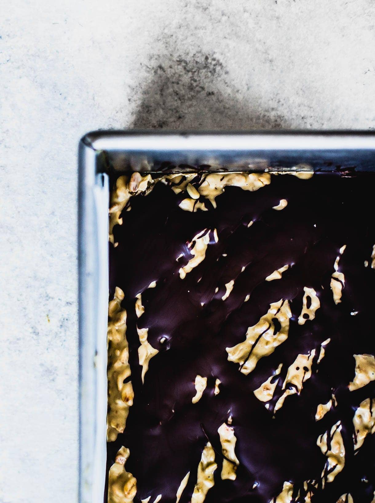 Seedy White Chocolate Granola Slices -- like a homemade granola candy bar, drizzled in dark chocolate