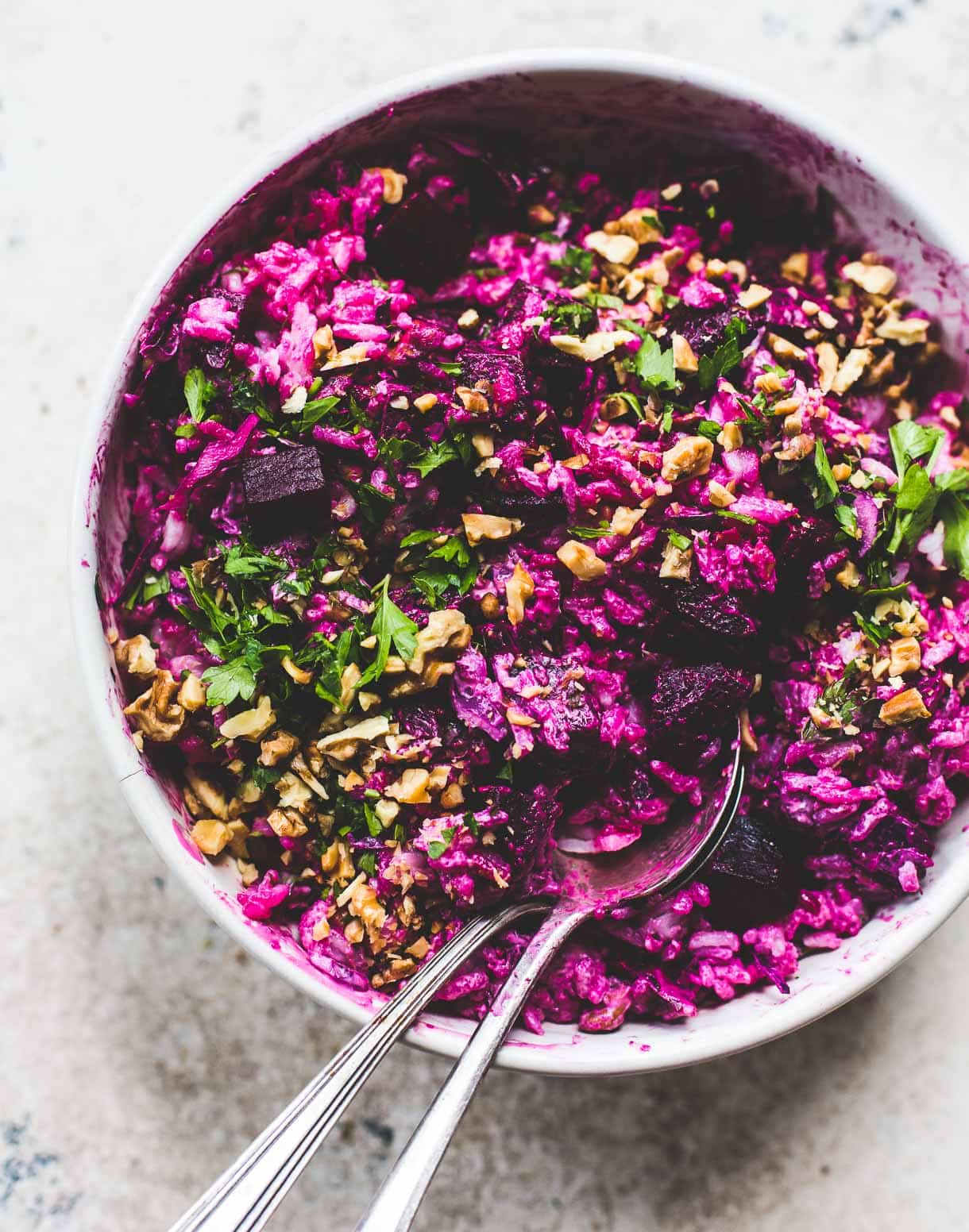 Super Pink Beet & Rice Salad {gluten-free}