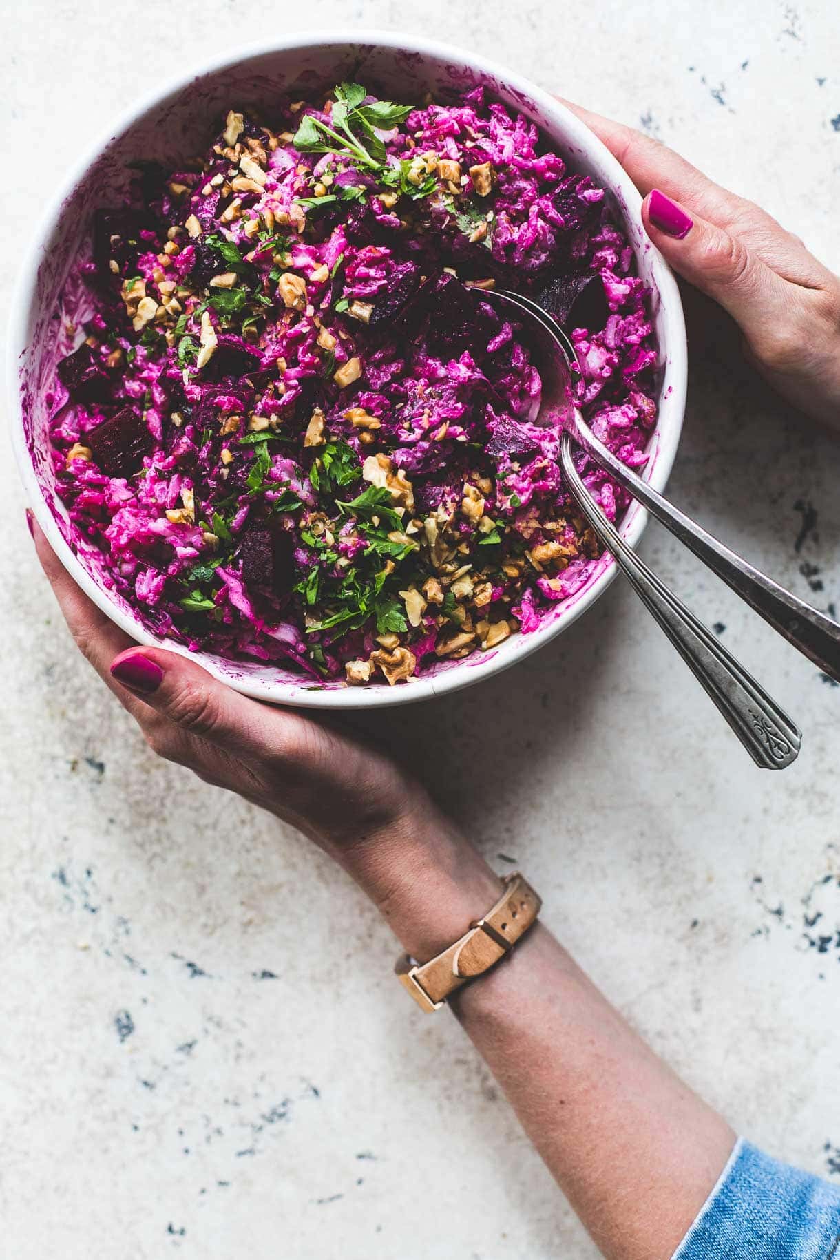 Super Pink Roasted Beet & Rice Salad