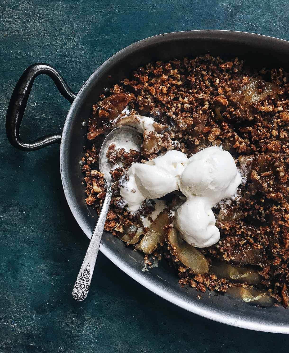 Spice Kissed Breadcrumb Apple Crisp