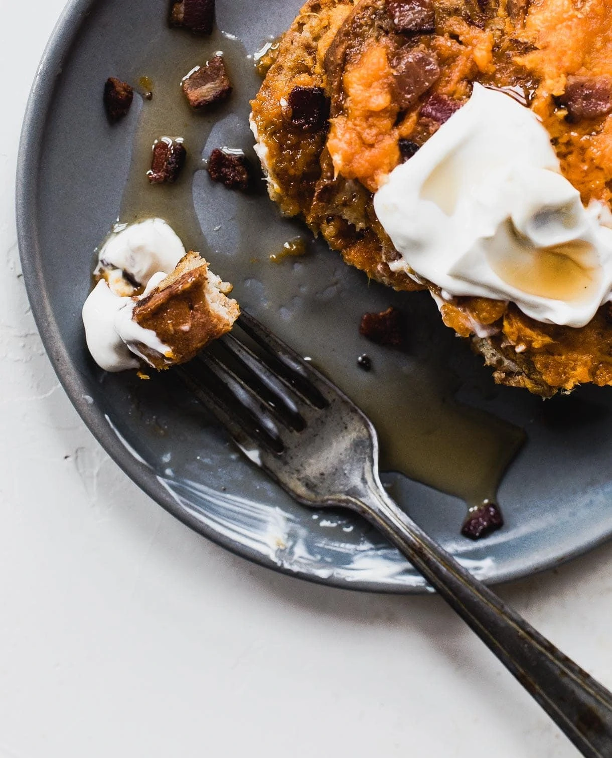 Sweet Potato French Toast with Bacon : made with Udis #GlutenFreeBread }