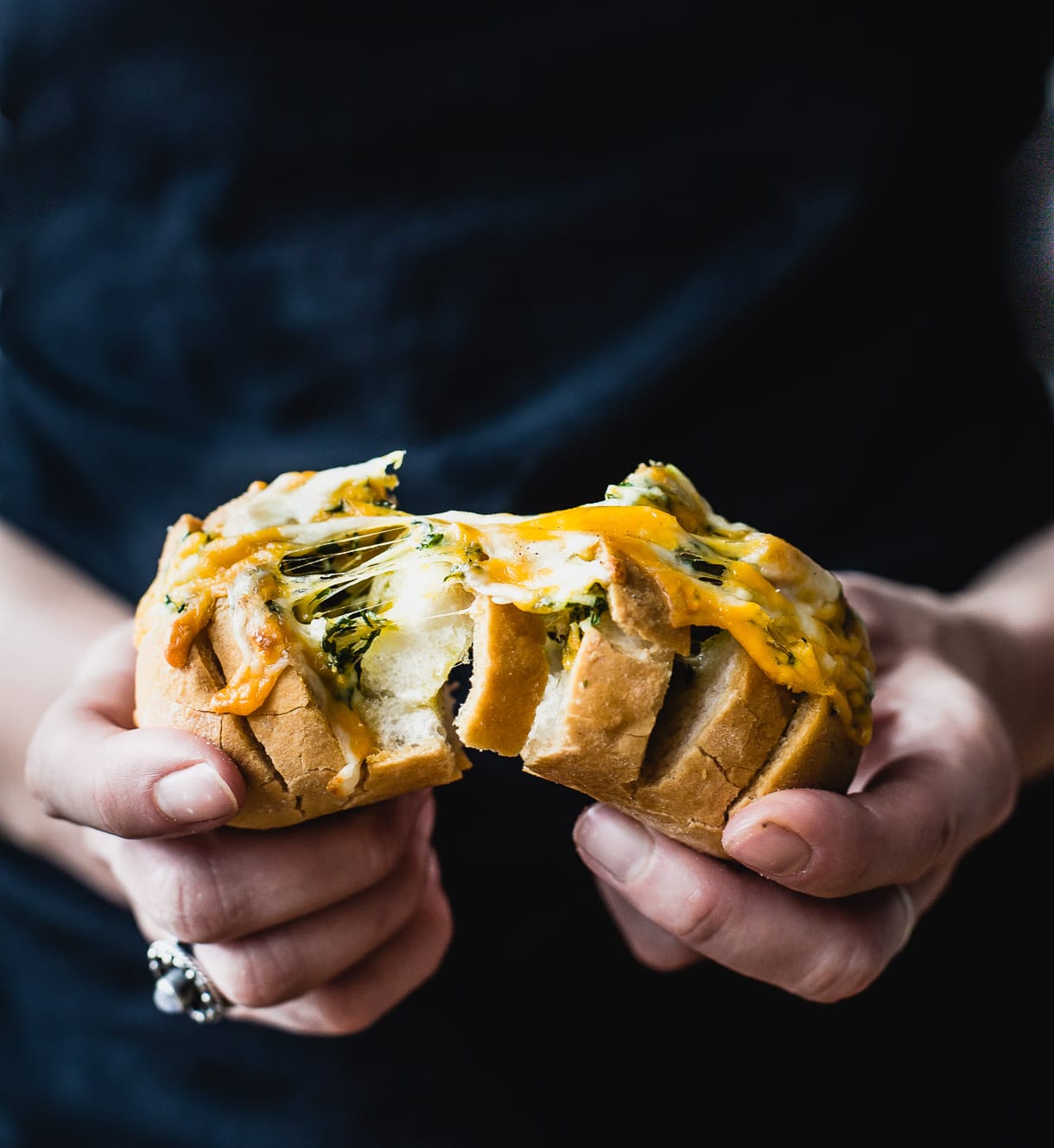 Cheesy Pull-Apart Hasselback Rolls