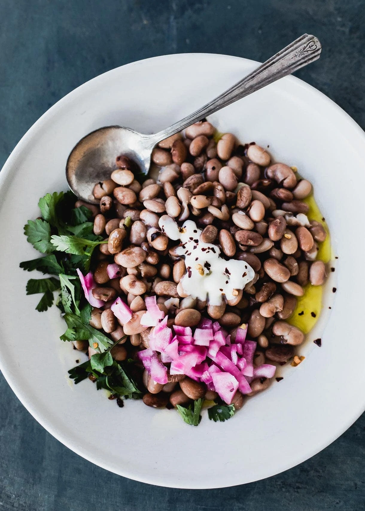 Vegetarian Instant Pot Pinto Beans. Great for meal prepping.
