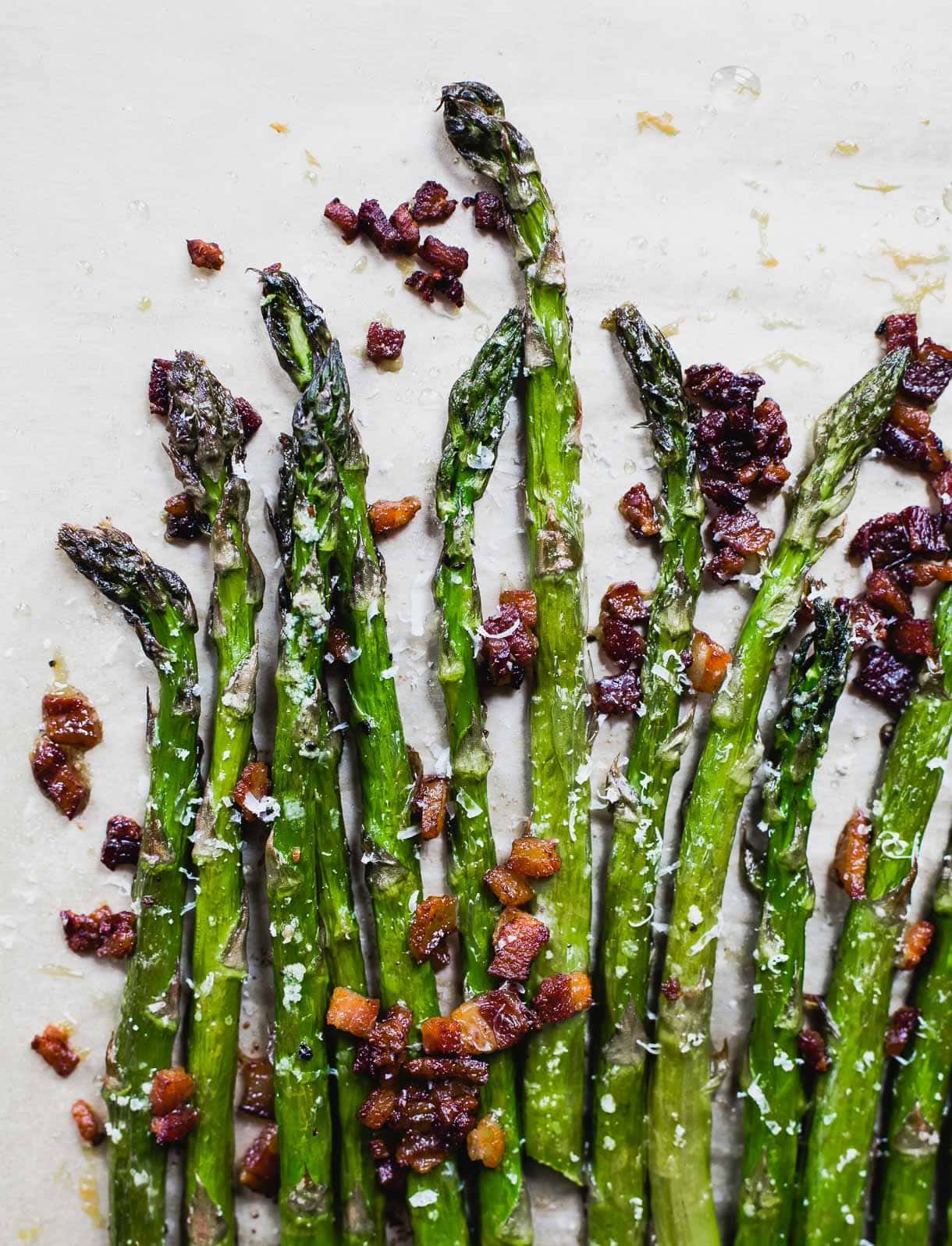 Roasted Parmesan Asparagus with Bacon