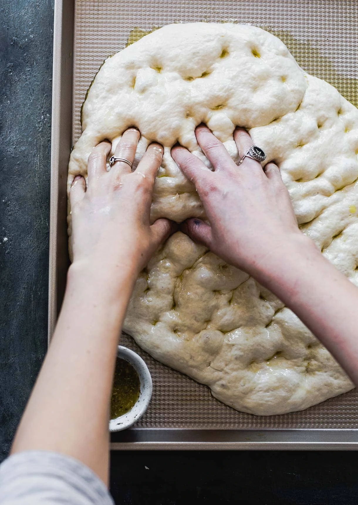 How to Make Sourdough Focaccia Bread - naturally leavened