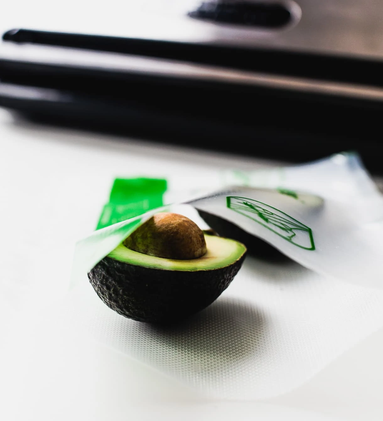 preserving an avocado with foodsaver