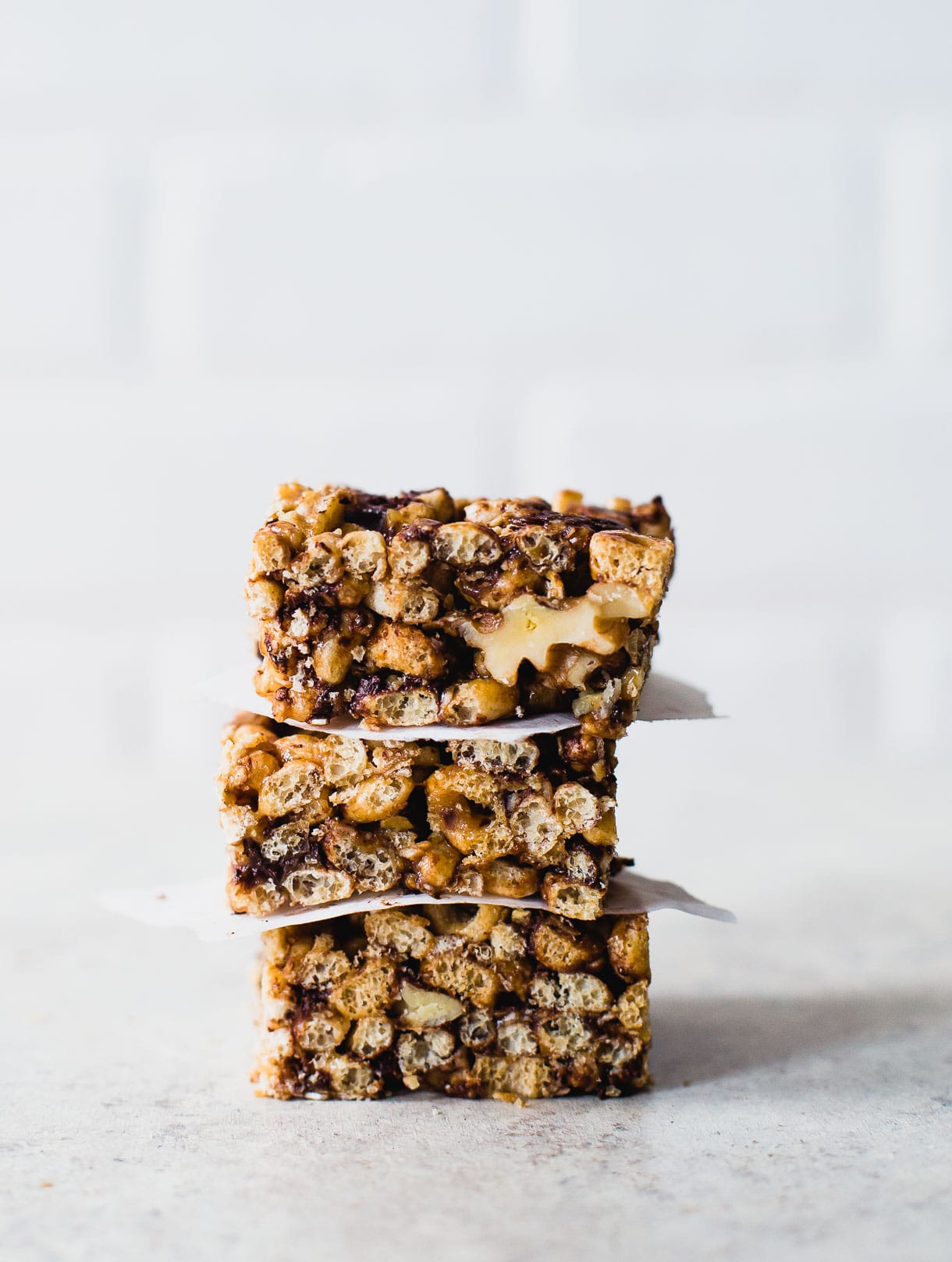 Maple Walnut Cereal Bars - gluten free and vegan