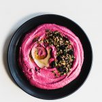 Pink Hummus with Seedy Oat Topping