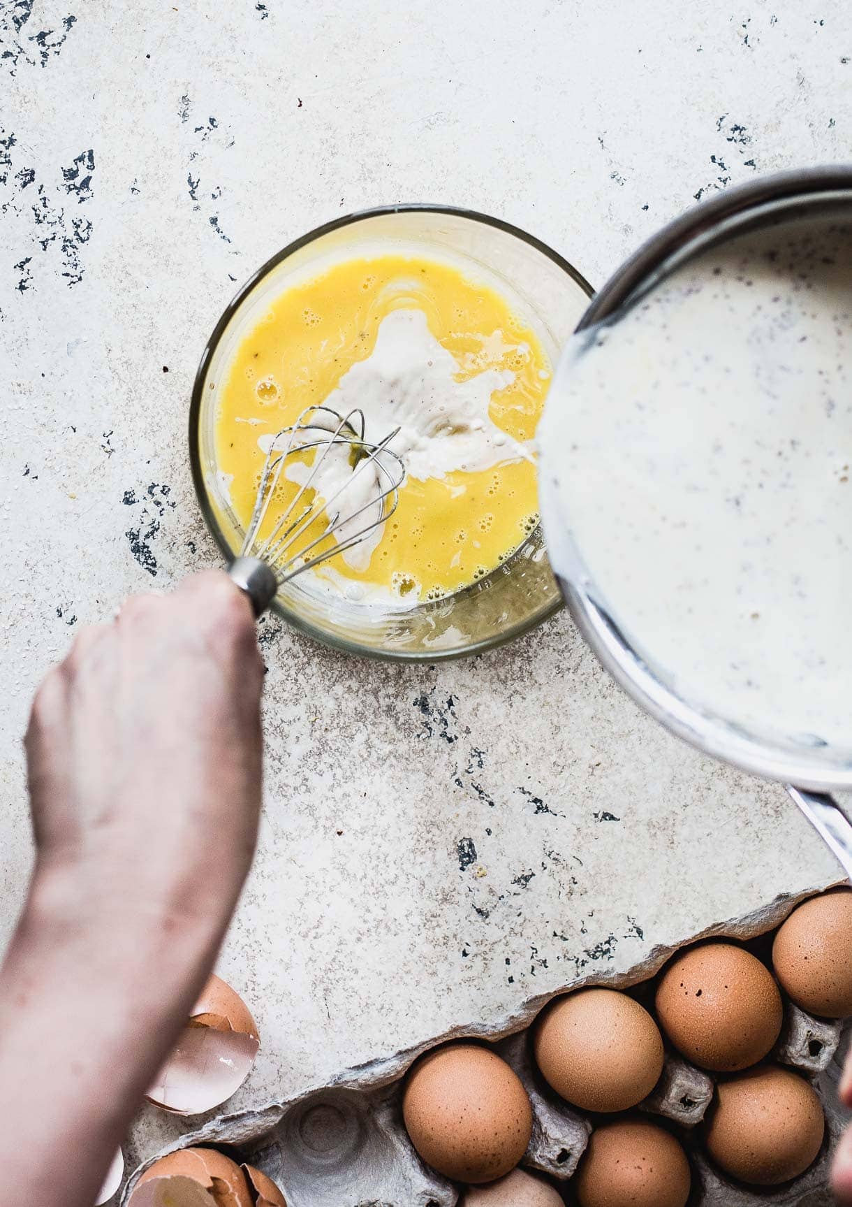 tempering eggs