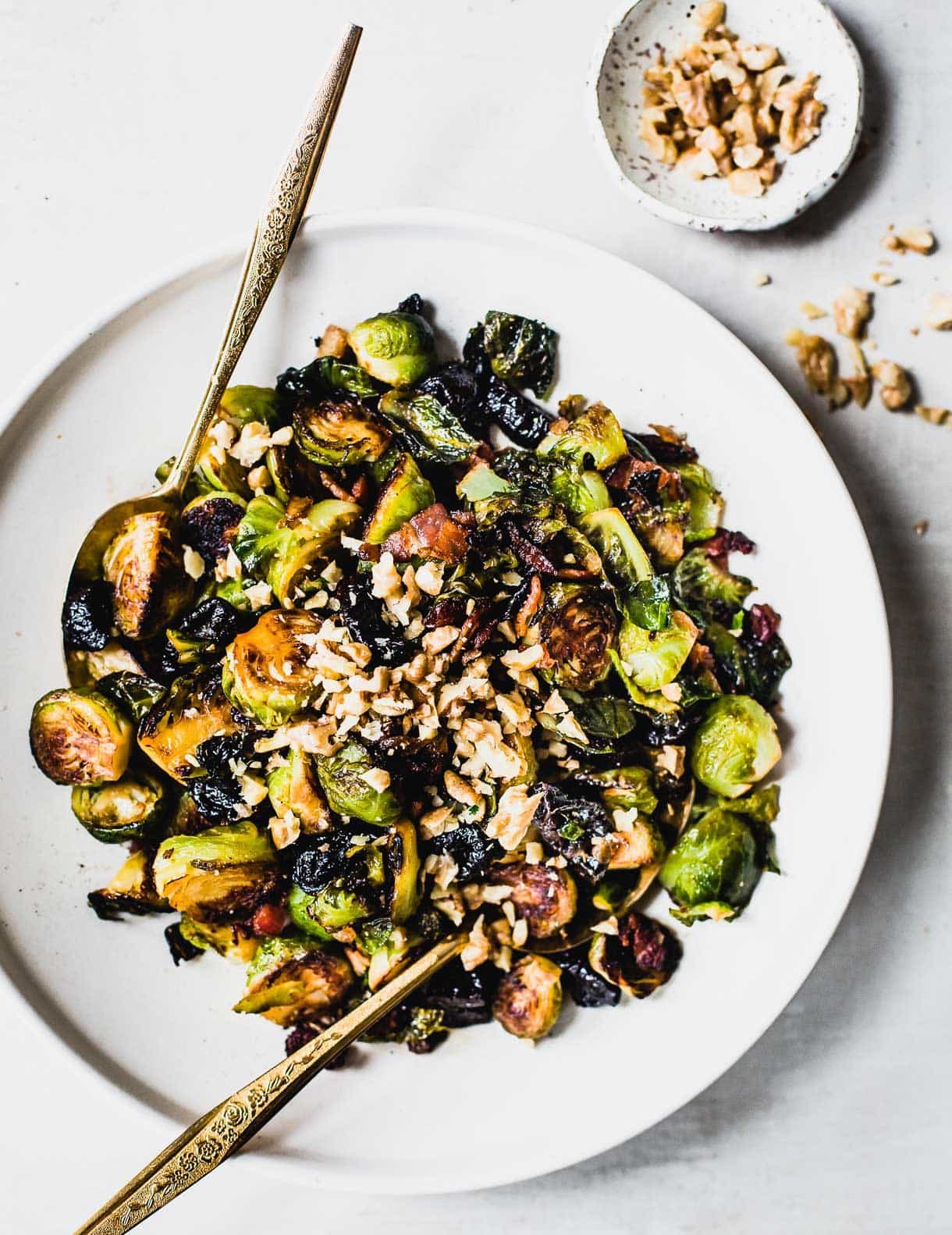 Skillet Brussels Sprouts with Bacon