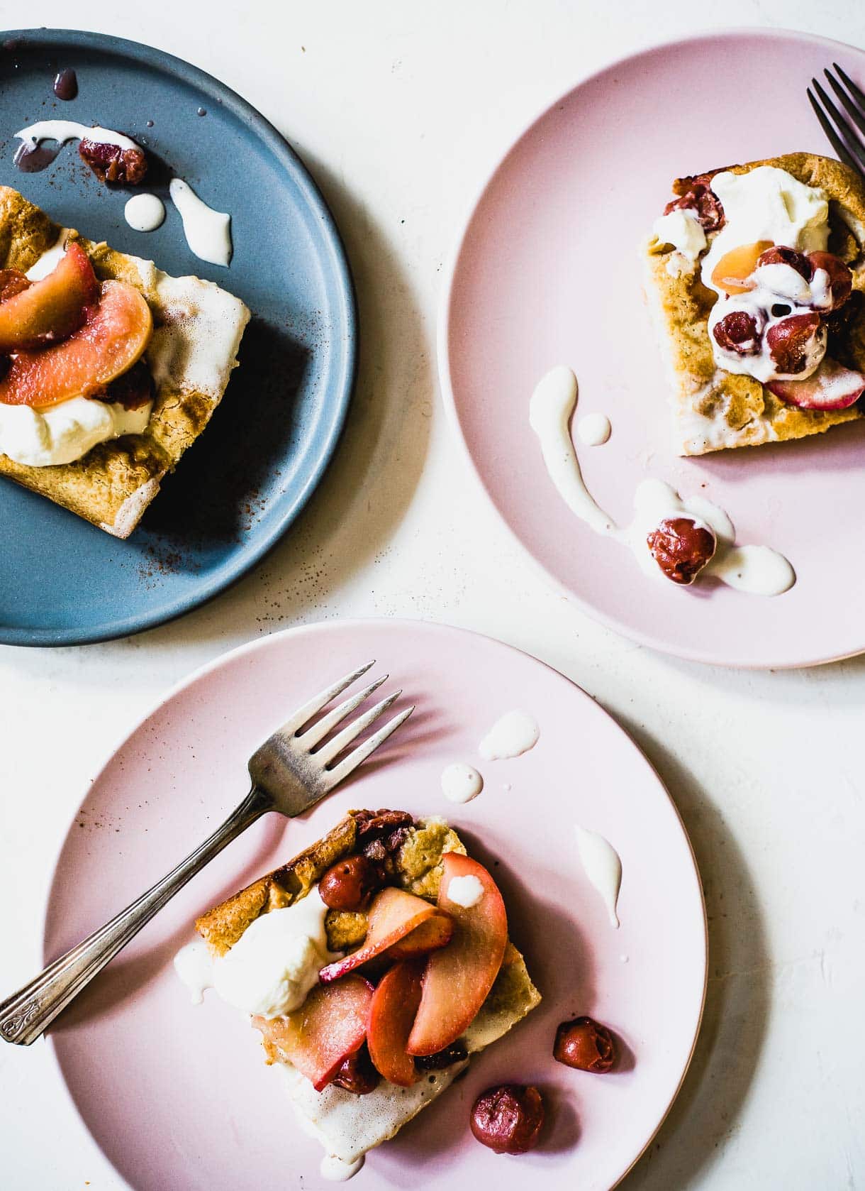 Tart Cherry and Apple Oven Pancake