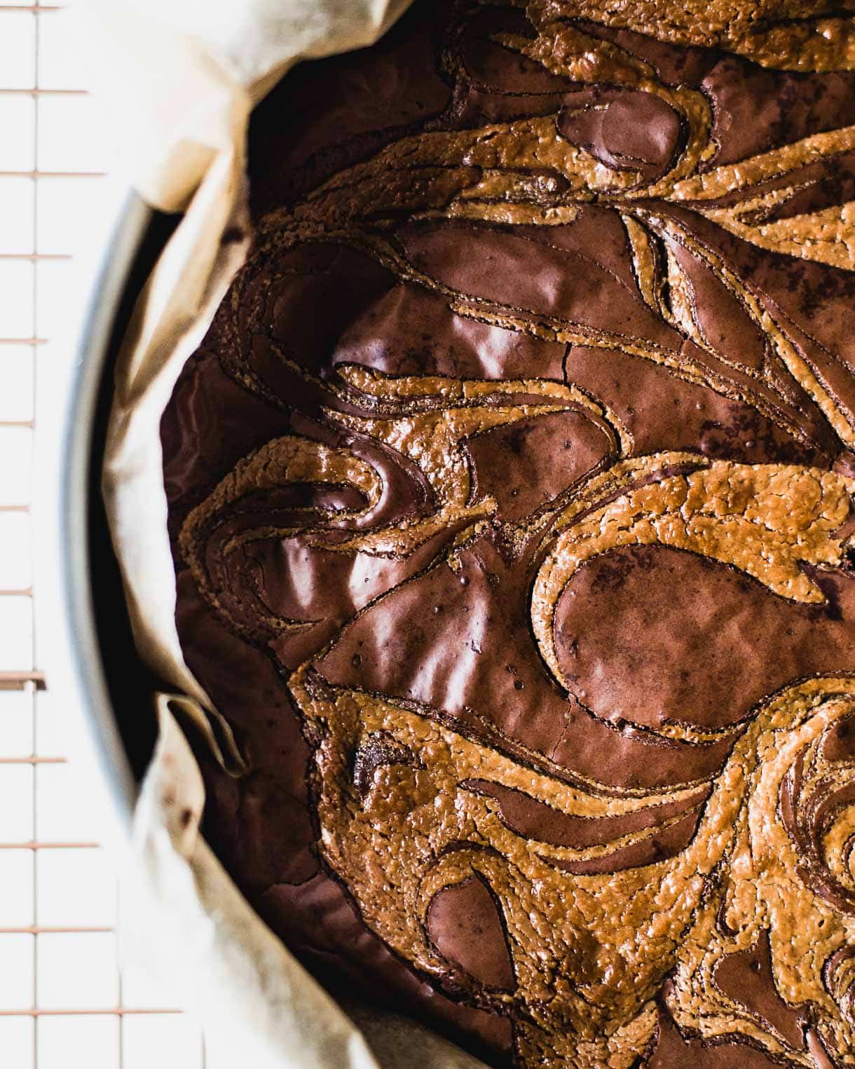 Tahini Swirl Brownies