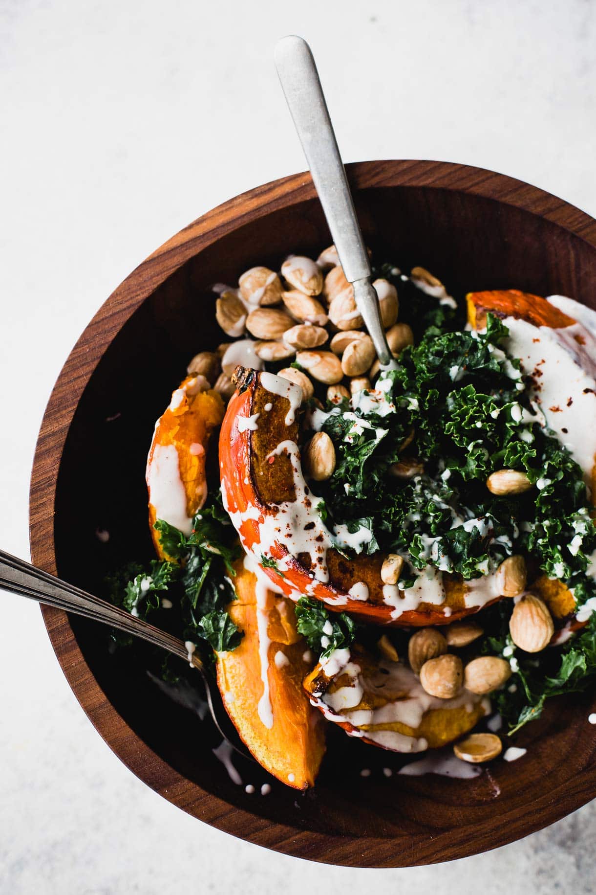 Roasted Red Kuri Squash Salad with Tahini