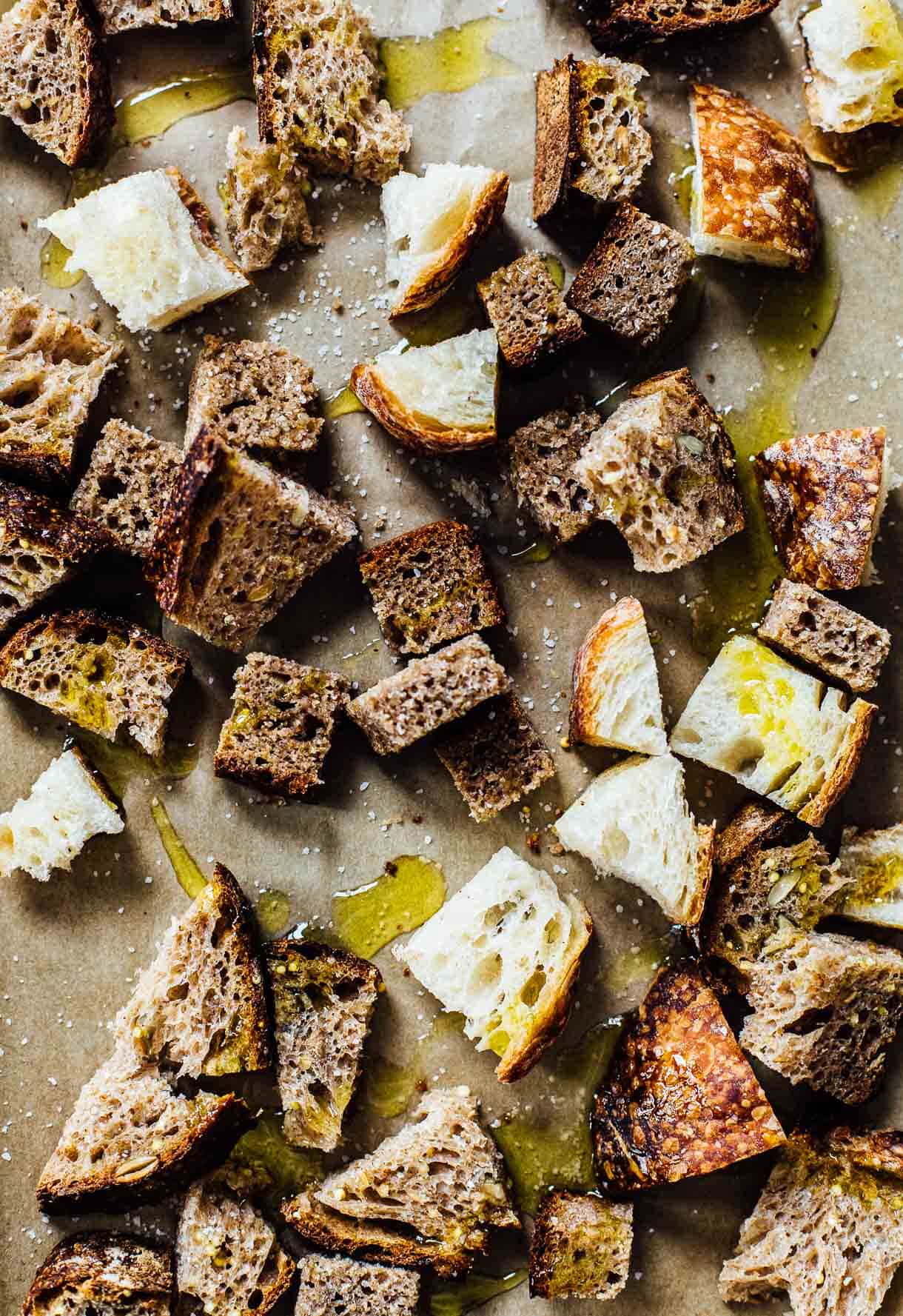 how to make sourdough croutons