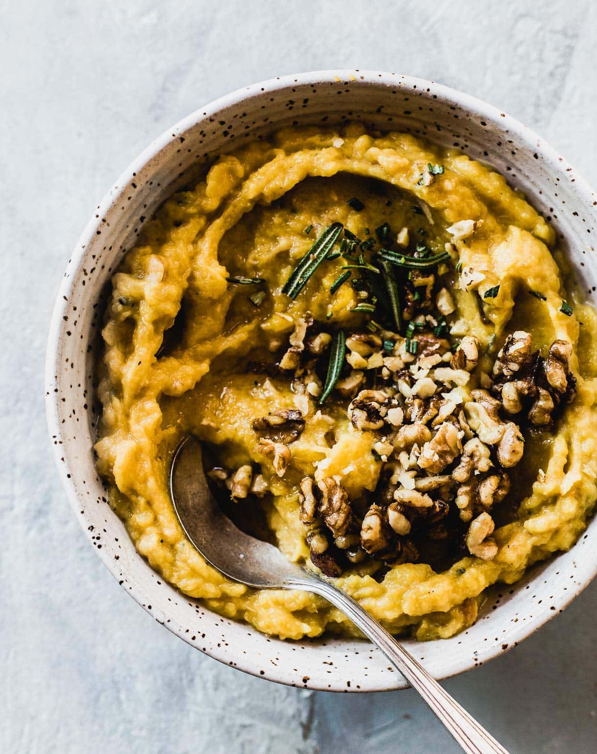 Mashed Acorn Squash for thanksgiving side dish