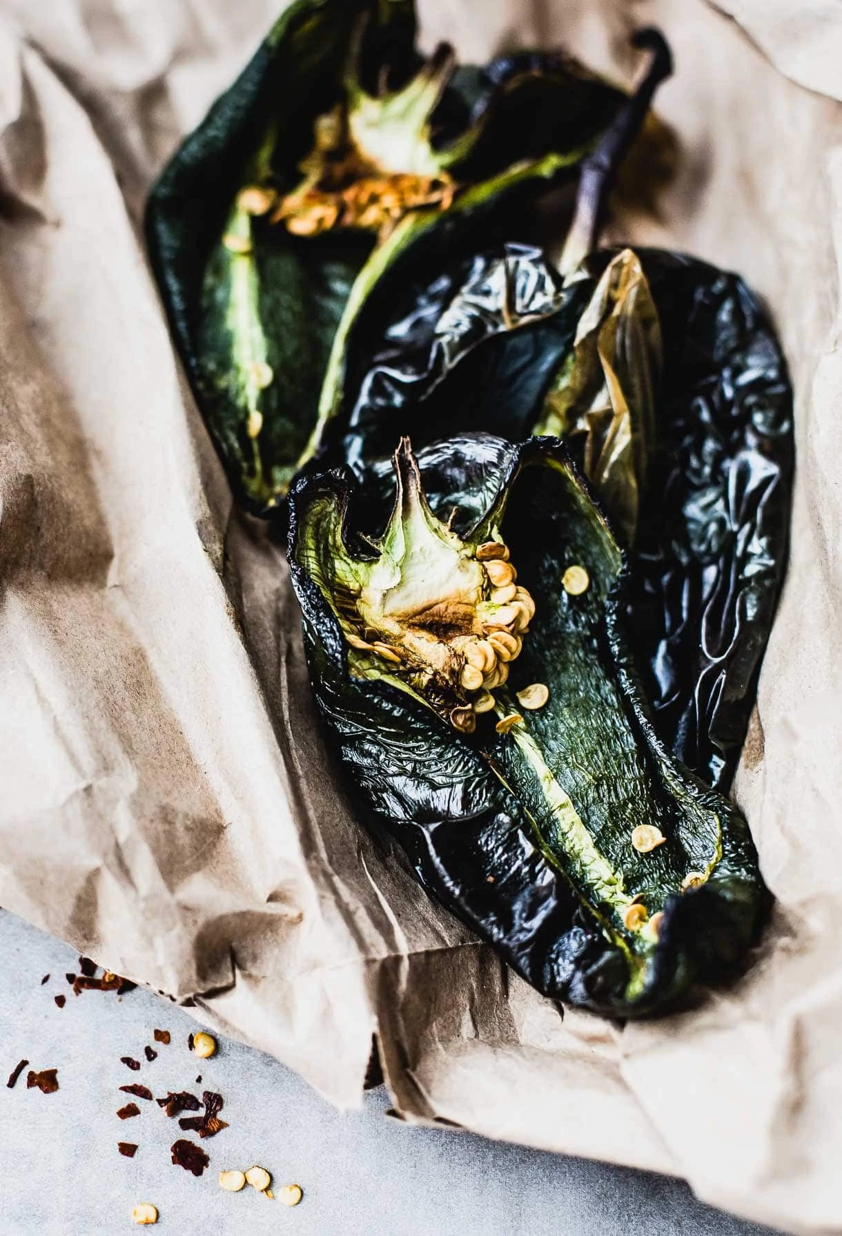 Rosted Poblano Peppers